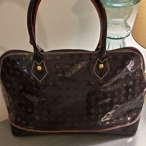 Arcadia Patent Leather Black Handbag Satchel